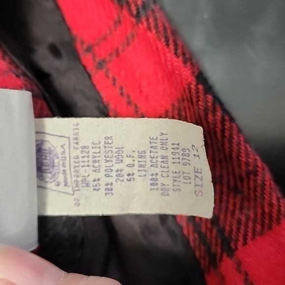 Hillard & Hanson plaid skirt Sz 12 - Picture 7 of 8